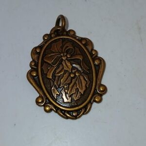 Hallmark Miniature Brass Ornament Bouquet Keepsake 1990